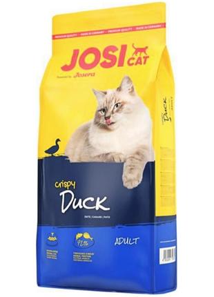 Сухий корм для дорослих кішок Josera JosiCat Crispy Duck 10 кг...