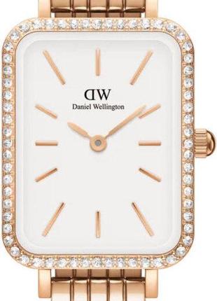 Часы Daniel Wellington Quadro Lumine Bezel 5-Link Melrose DW00...