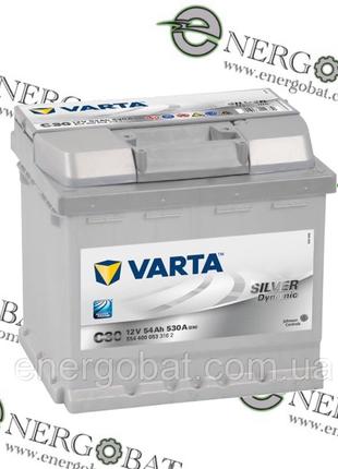 Авто Аккумулятор VARTA Silver Dynamic C30 54Аh 520A 554 400 053