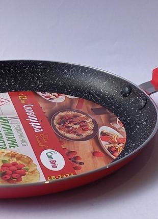 Сковорода для млинців Con Brio СВ-2324 червона 23 см