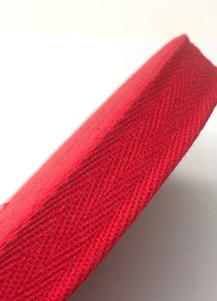 Красная киперная лента 2 см (киперная тесьма 20мм)