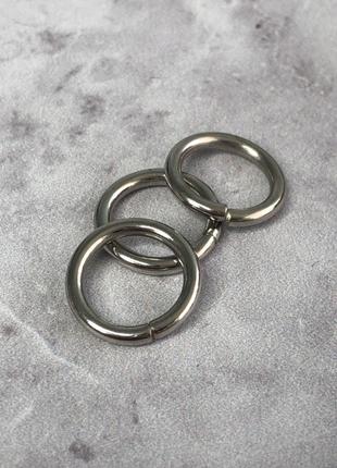 Кольцо для сумки Ø 1 см - никель