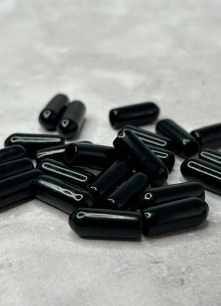 10 шт - Концевик (наконечник) для обруча 5 мм, - черный