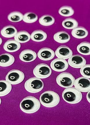 (10г) Подвижные глазки для игрушек Ø10мм - 160 шт