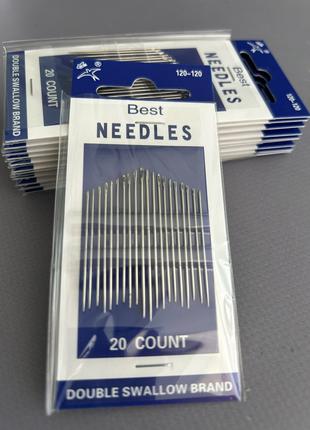 120-120 Иглы ручные Needles (Иголки для ручного шитья)-20шт