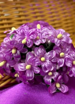 Лютики, букет 12 цветков - фиолетовый
