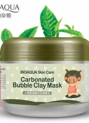 Пузырьковая маска для лица Bioaqua Carbonated Bubble Clay Mask...