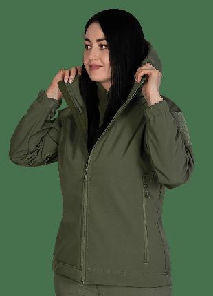 Жіноча куртка Stalker SoftShell Олива (7441), M