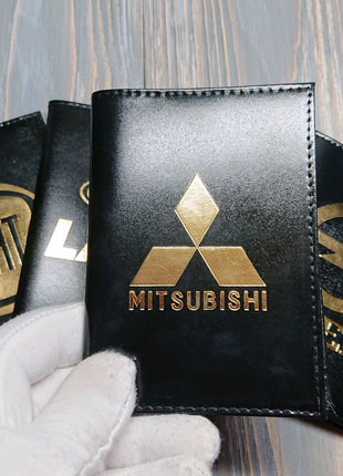 Обкладинка для автодокуменів з логотипом MITSUBISHI