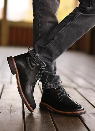 Ugg australia leather boot black 🆕 шикарные мужские угги 🆕 куп...