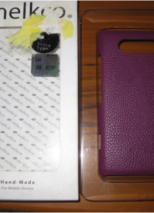 Чехол Melkco Leather Snap Cover Nokia Lumia 820-пурпурный