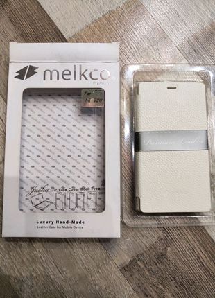 Чехол для Nokia Lumia 720 - Melkco Snap leather cover-White
