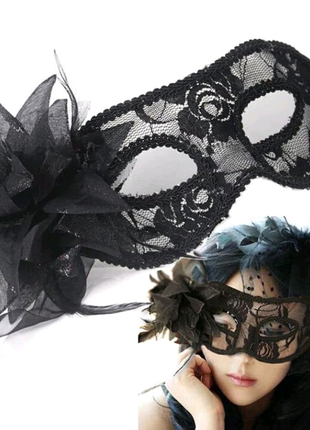 Эротическое белье, новогодняя маска карнавальная кружевная