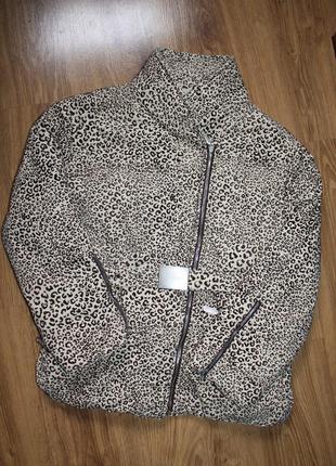 Леопардовая куртка косуха дизайнерская осень италия ileana zara