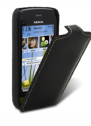Melkco Leather Case для Nokia C5-03 Jacka Type Черный