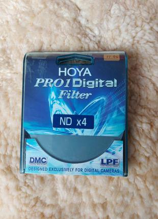 Светофильтр hoya pro1 digital 77m mc nd4 світлофільтр