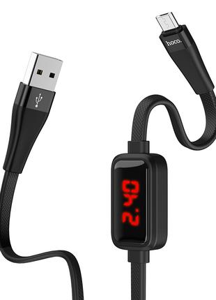 Кабель Hoco Original S4 Micro USB с LED дисплеем/таймером зарядки