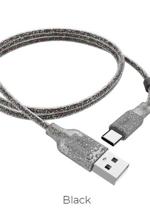 Кабель USB Hoco U73 Star USB Type-C Cable Black