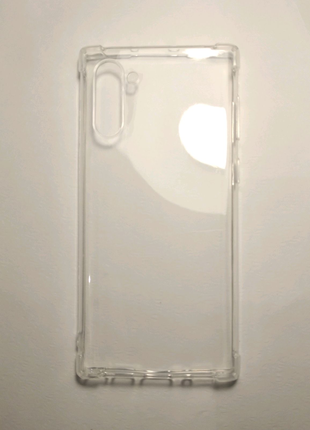 Силиконовый чехол к Samsung Note 10 прозрачный бампер к смартфону