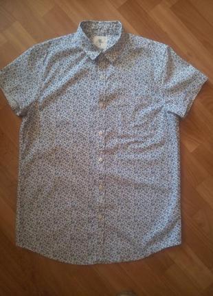 Рубашка мужская с коротким рукавом размер 48-50