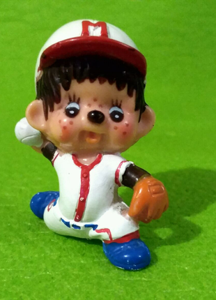 Фигурка винтажная бейсбол обезьянка monchhichi sekiguchi 1979