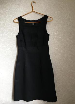 Стильное, красивое чёрное платье, s размер, hm