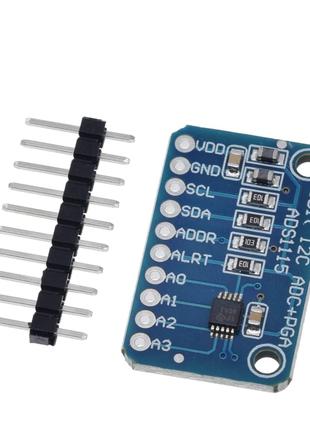 ADS1115 16-бит АЦП, I2C, 4 канала ,аналого-цифровой, Ардуино