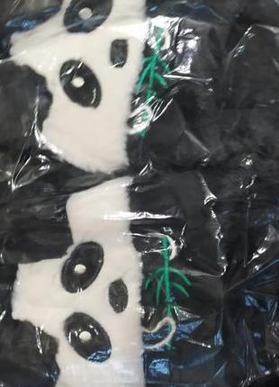 Тапочки панда пушистые  без задника