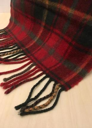 Шотландський шарф натуральна вовна