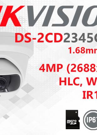 IP камера 4Мп Hikvision DS-2CD2345G0P-I 180 градусов