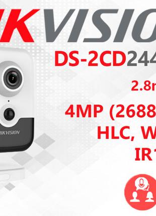IP камера 4МП Hikvision DS-2CD2443G0-I -IW(c микрофоном!)