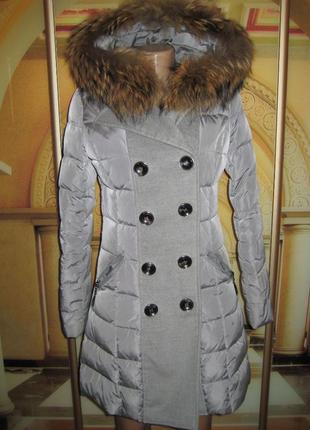 Женская зимняя куртка, пальто пуховик s - m 42-44 размер