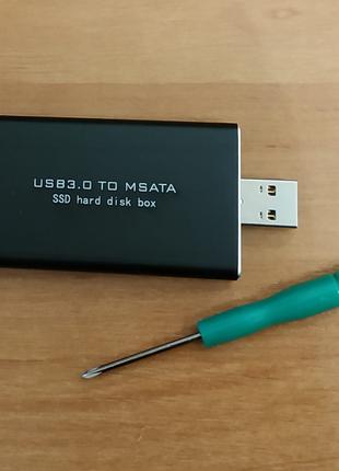 Внешний карман (адаптер) под mSATA SSD на USB 3.0/2.0