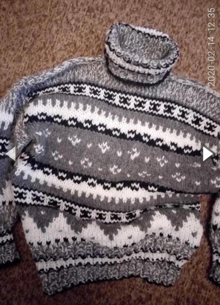 Теплый свитер из закарпатья