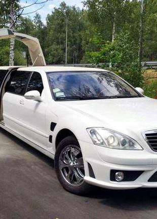 029 Лімузин Mercedes W221 S63 білий