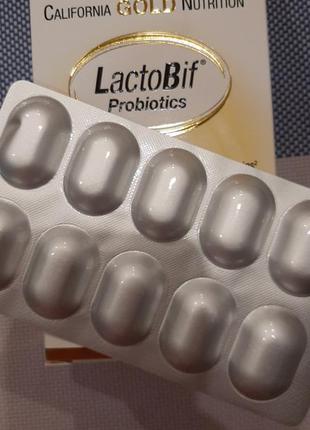 LactoBif пробиотики 5 млрд КОЕ 10 капс. California Gold Nutrition