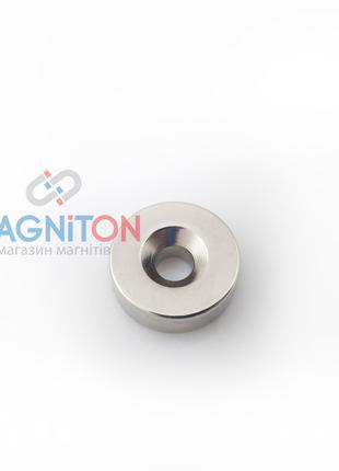Неодимовый магнит под саморез D15-d7,5/4,5хh5 мм