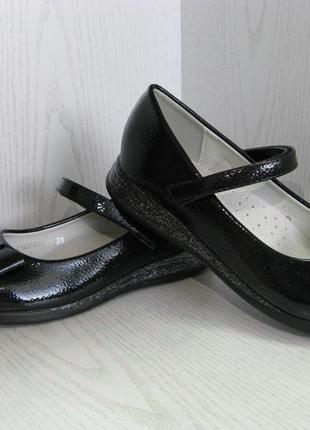 Туфли детские ,подростковые черные для девочки 34р. 37р.