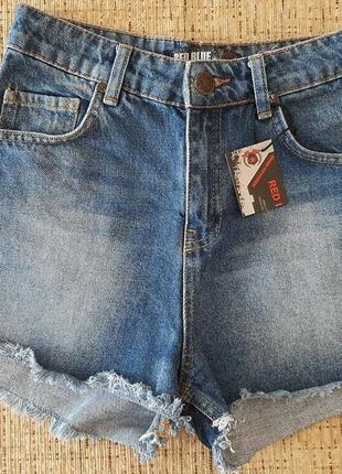 Шорты джинсовые плотные турция короткие размер 25
