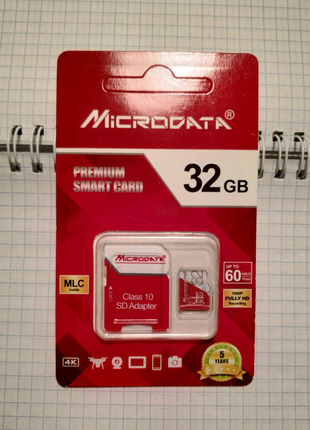 Карта памяти 32 Gb Microdata micro SD 10 Класс скорости