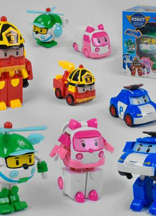 Трансформеры Робокар Поли (Robocar Poli) 4 - вида.