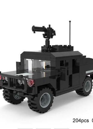 Военная машина, хаммер лего-совместимая чёрная