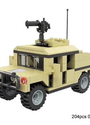 Военная машина, хаммер лего-совместимая светлая