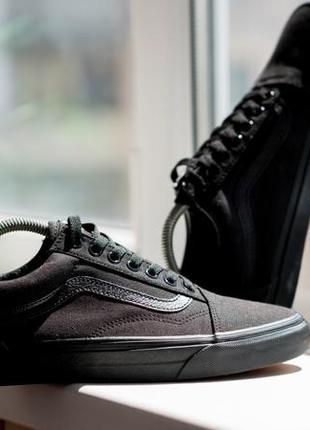 Vans old skool black/ black 41 размер 26,5 см