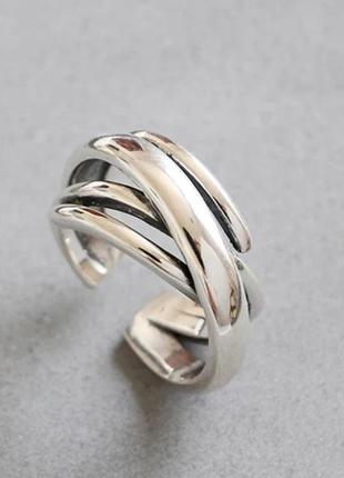 Мега-стильное серебряное кольцо тренд 2023