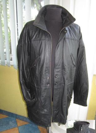 Кожаная мужская куртка c.a.n.d.a. (c&a), германия. р.64+ лот 181