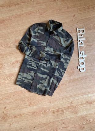 Камуфляжная хаки рубашка asos