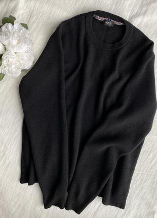 Базовый черный джемпер свитер из  💯 шерсти мериноса sand