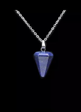 Ожерелье с натуральным камнем конус