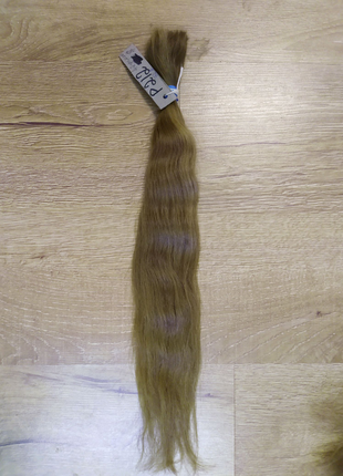 P 212 Светлорусые шелковистые волосы для наращивания 53 см